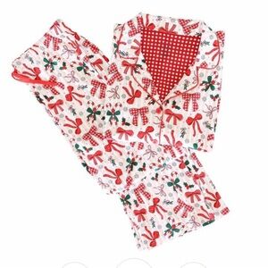 Caden Lane Women's Two Piece Flare Lounge Set | Bow What Fun